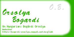 orsolya bogardi business card